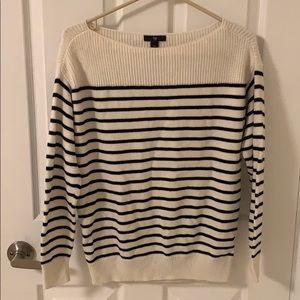 Boatneck striped Gap sweater